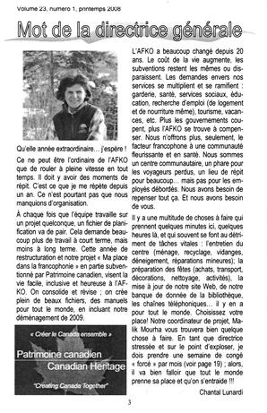   LA VOIX DES KOOTENAYS, 2008   , page 3