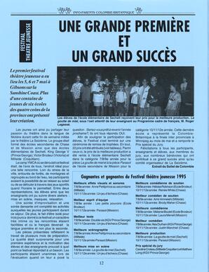   INFO-PARENTS COLOMBIE-BRITANNIQUE, 1995   , page 12
