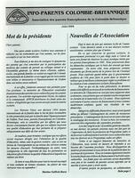 INFO-PARENTS COLOMBIE-BRITANNIQUE, 1994