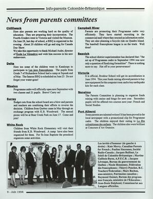   INFO-PARENTS COLOMBIE-BRITANNIQUE, 1994   , page 6