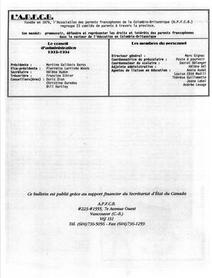   INFO-PARENTS COLOMBIE-BRITANNIQUE, 1993   , page 8