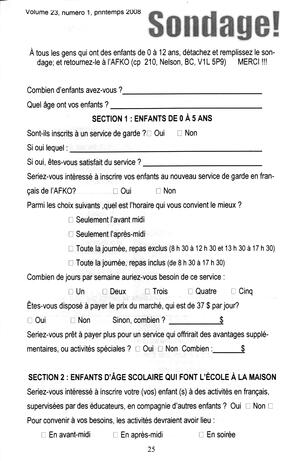   LA VOIX DES KOOTENAYS, 2008   , page 25
