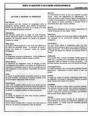   INFO-PARENTS COLOMBIE-BRITANNIQUE, 1993   , page 4