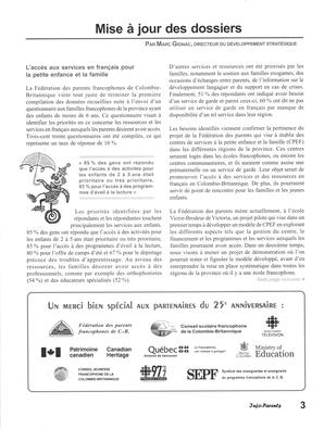   INFO-PARENTS COLOMBIE-BRITANNIQUE, 2005   , page 3