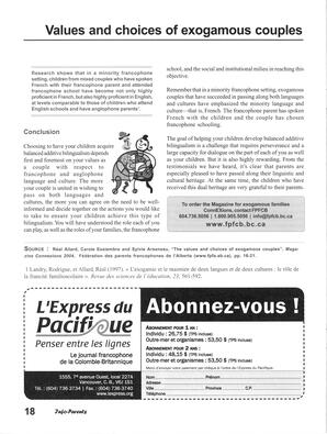   INFO-PARENTS COLOMBIE-BRITANNIQUE, 2005   , page 18
