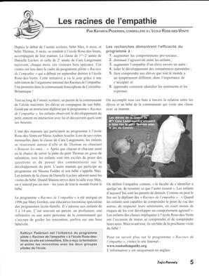   INFO-PARENTS COLOMBIE-BRITANNIQUE, 2005   , page 5