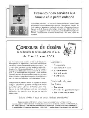   INFO-PARENTS COLOMBIE-BRITANNIQUE, 2005   , page 19