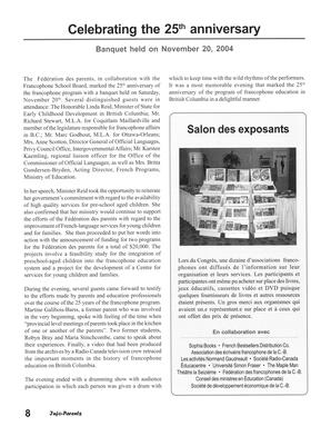   INFO-PARENTS COLOMBIE-BRITANNIQUE, 2004   , page 8