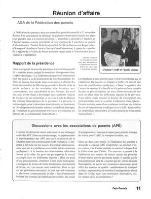   INFO-PARENTS COLOMBIE-BRITANNIQUE, 2004   , page 11