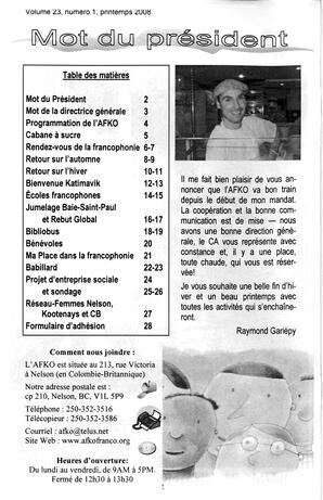   LA VOIX DES KOOTENAYS, 2008   , page 2