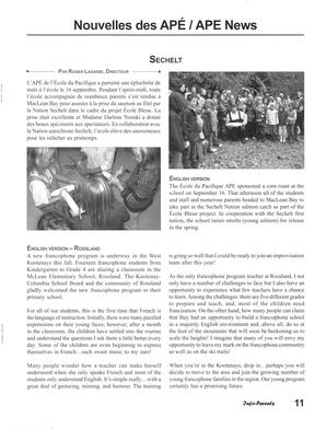   INFO-PARENTS COLOMBIE-BRITANNIQUE, 2004   , page 11