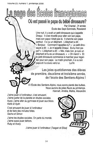   LA VOIX DES KOOTENAYS, 2008   , page 14
