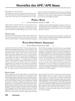   INFO-PARENTS COLOMBIE-BRITANNIQUE, 2004   , page 14