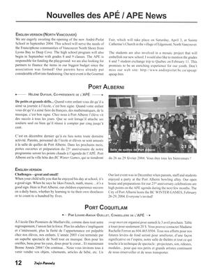   INFO-PARENTS COLOMBIE-BRITANNIQUE, 2004   , page 12