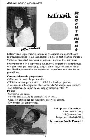  LA VOIX DES KOOTENAYS, 2008   , page 13
