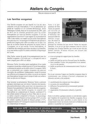   INFO-PARENTS COLOMBIE-BRITANNIQUE, 2003   , page 3
