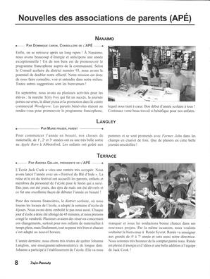   INFO-PARENTS COLOMBIE-BRITANNIQUE, 2003   , page 8