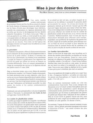   INFO-PARENTS COLOMBIE-BRITANNIQUE, 2003   , page 3