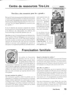   INFO-PARENTS COLOMBIE-BRITANNIQUE, 2003   , page 19