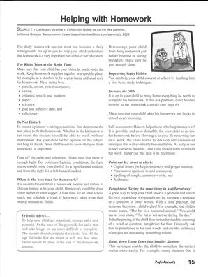   INFO-PARENTS COLOMBIE-BRITANNIQUE, 2003   , page 15