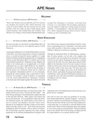   INFO-PARENTS COLOMBIE-BRITANNIQUE, 2003   , page 12