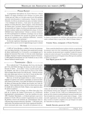   INFO-PARENTS COLOMBIE-BRITANNIQUE, 2003   , page 9