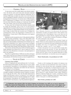   INFO-PARENTS COLOMBIE-BRITANNIQUE, 2003   , page 6