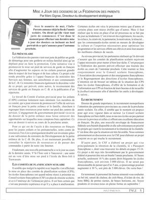   INFO-PARENTS COLOMBIE-BRITANNIQUE, 2003   , page 5
