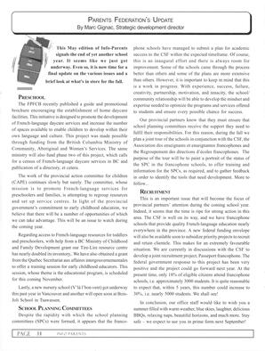   INFO-PARENTS COLOMBIE-BRITANNIQUE, 2003   , page 14