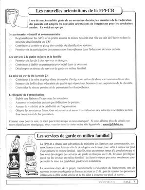  INFO-PARENTS COLOMBIE-BRITANNIQUE, 2003   , page 5