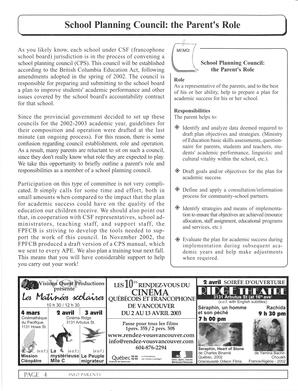   INFO-PARENTS COLOMBIE-BRITANNIQUE, 2003   , page 4