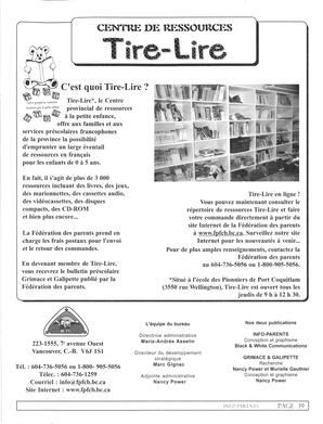   INFO-PARENTS COLOMBIE-BRITANNIQUE, 2003   , page 19
