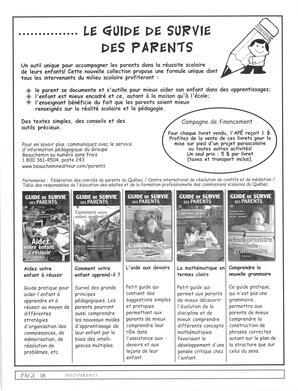   INFO-PARENTS COLOMBIE-BRITANNIQUE, 2003   , page 18