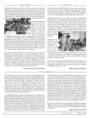   INFO-PARENTS COLOMBIE-BRITANNIQUE, 2003   , page 15