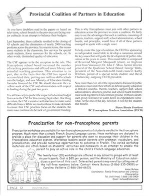   INFO-PARENTS COLOMBIE-BRITANNIQUE, 2003   , page 12
