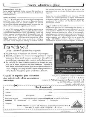   INFO-PARENTS COLOMBIE-BRITANNIQUE, 2002   , page 17