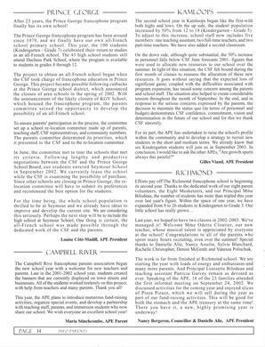   INFO-PARENTS COLOMBIE-BRITANNIQUE, 2002   , page 14