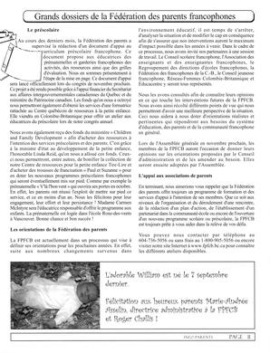   INFO-PARENTS COLOMBIE-BRITANNIQUE, 2002   , page 11