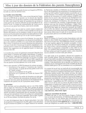   INFO-PARENTS COLOMBIE-BRITANNIQUE, 2002   , page 3