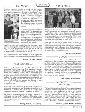   INFO-PARENTS COLOMBIE-BRITANNIQUE, 2002   , page 13