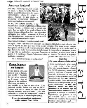   LA VOIX DES KOOTENAYS, 2007   , page 26