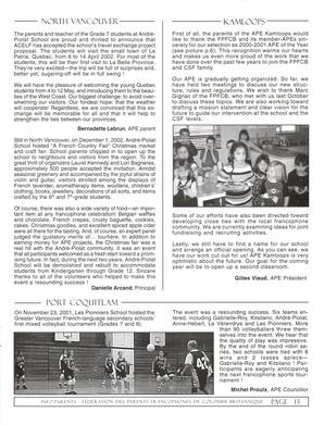   INFO-PARENTS COLOMBIE-BRITANNIQUE, 2002   , page 13
