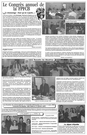   INFO-PARENTS COLOMBIE-BRITANNIQUE, 2001   , page 4