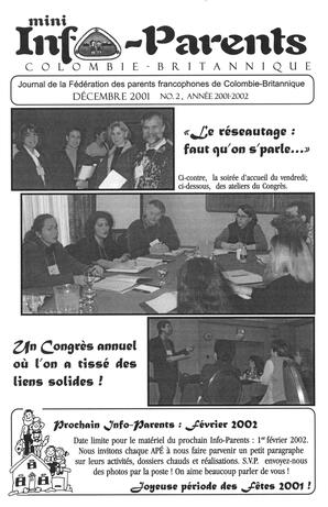   INFO-PARENTS COLOMBIE-BRITANNIQUE, 2001   , page 1