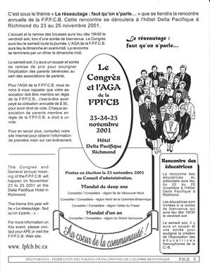   INFO-PARENTS COLOMBIE-BRITANNIQUE, 2001   , page 5
