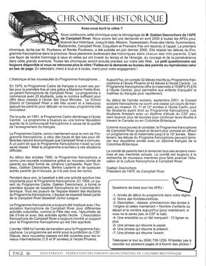   INFO-PARENTS COLOMBIE-BRITANNIQUE, 2001   , page 16