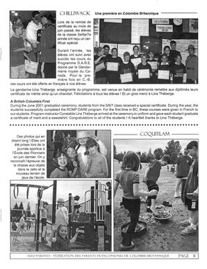   INFO-PARENTS COLOMBIE-BRITANNIQUE, 2001   , page 11