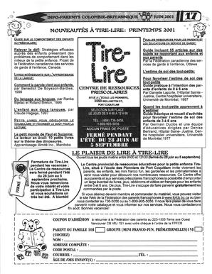   INFO-PARENTS COLOMBIE-BRITANNIQUE, 2001   , page 17