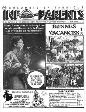   INFO-PARENTS COLOMBIE-BRITANNIQUE, 2001   , page 1