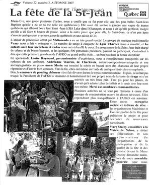   LA VOIX DES KOOTENAYS, 2007   , page 20